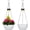 White, variant on 2 Packs Solar Hanging Basket Planters for Plants Outdoor, Self Watering White Flower Plants Pots with Solar Light Drainer for Balcony Patio Garden Outdoor Decoration