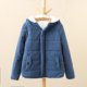 thumbnail image 1 of Chaqueta de algodón con capucha de estilo coreano grueso de otoño e invierno, chaqueta de pan de manga larga para mujer, chaqueta de algodón estilo universitario, 1 of 4