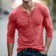 thumbnail image 3 of FAIWAD Men's Long Sleeve Shirts Casual Classic Button Up Pullover Lightweight Stretch Basic Tops, 3 of 7