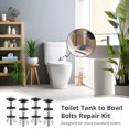 thumbnail image 2 of 4PCS Universal Toilet Tank to Bowl Gasket, Toilet Tank to Bowl Bolts Repair Kit,Stainless Bolts, Ru, 2 of 5