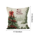 thumbnail image 3 of Christmas Pillow Covers 18x18 Inch, Outdoor Christmas Tree Decorative Throw Pillows Waterproof, Christmas Decorations for Couch Home Holiday, 3 of 6