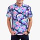 thumbnail image 1 of Balery pinkk flower crystal Skull Camisa Polo de Hombre con Estampado, de Manga Corta y Tejido Medio, Camisa Tipo Golf Polo-Medium, 1 of 6