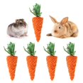 thumbnail image 2 of ROCKROK Grass Treat Grass 5Pieces Chew Toy Carrot Shape for Rabbit Teething, 2 of 11