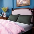 thumbnail image 2 of Lorviah 2 Pack Cotton Pillowcases, Ultra Soft & Luxurious 20"x30" Queen Size, Hypoallergenic, Envelope Closure, Charcoal Grey, 2 of 5