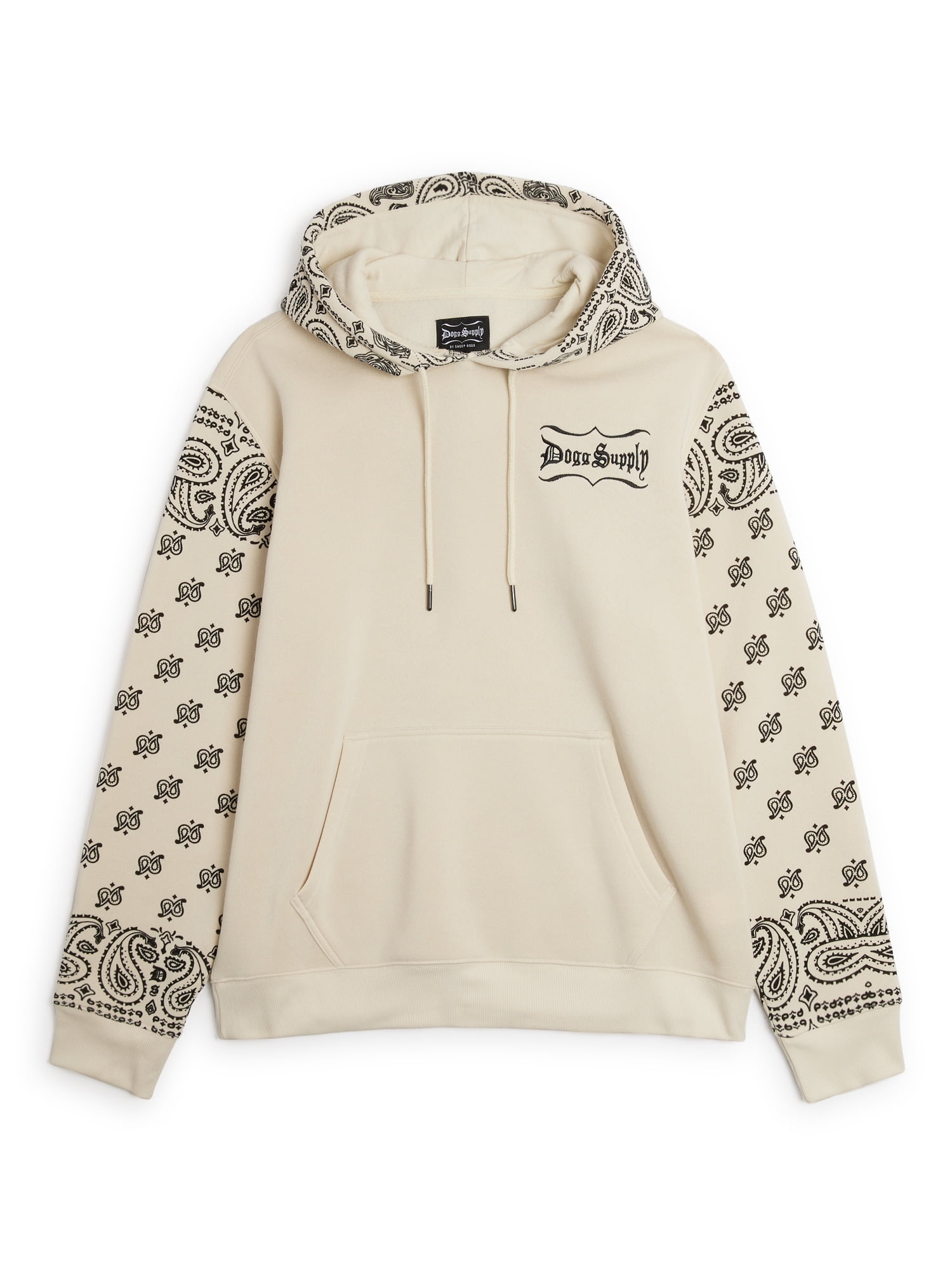 Dogg Supply by Snoop Dogg Men's & Big Men's Paisley Fleece Hoodie Sweatshirt, Sizes XS-3XL