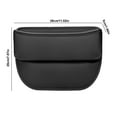 thumbnail image 2 of Tunhigl Car Seat Gap Storage Organizer Compact Leather Storage Solution for Small Items Universal Fit for All Vehicles Black, 2 of 9