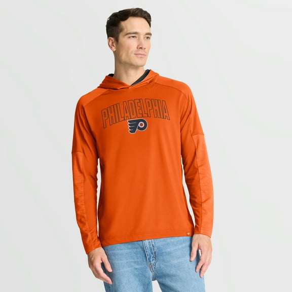 Men's Fanatics Orange Philadelphia Flyers Penalty Shot Long Sleeve Hoodie T-Shirt