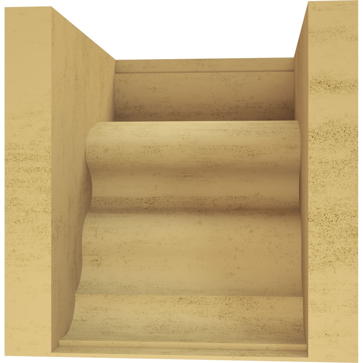 11"W x 11"D x 11"H Wide Highland Rough Cedar Woodgrain TimberThane Corbel, Primed Tan