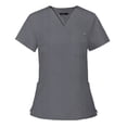 thumbnail image 5 of Ropa quirúrgica elástica con cuello en V y manga corta, traje de enfermera de hospital, ropa de lavado para sala de operaciones para mujer, 5 of 5