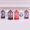 thumbnail image 4 of Christmas Wind Lantern LED Electronic Candle Night Light Christmas Gift Desktop Decoration Ornaments, White, Snowman, 4 of 5