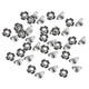 thumbnail image 1 of 50 piezas de tuercas en T de cuatro garras de acero al carbono con revestimiento de zinc plateado con inserto roscado M3, 1 of 9