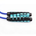 thumbnail image 2 of Weighted Cotton Rope Workout Heavy Jump Rope, Adjustable Skipping Rope with Ball Bearing Non-Slip Plastic Handle for Training Cardio Endurance Fitness Exercise, 2 of 5