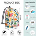 thumbnail image 5 of Cute Dinosaur Pattern Backpack for School,Cute School Bag,Schoolbag with Adjustable Shoulder Straps & Padded Back,15.7"x11.8"x5.5", 5 of 5