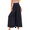 Black, variant on Casual Pants for Women Wide Leg Trousers with Pockets Elastic Waist Palazzo Long Pants XL Sky