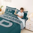 thumbnail image 3 of jejeloiu Gray Green Football Sport Team Full Size Sheets,Boys Ball Games Bed Sheets For Kids,4-Piece, 3 of 6