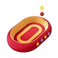 thumbnail image 3 of Tabla rascadora para gatos, almohadilla rascadora de felpa de peluche, muebles para gatos, parque de juegos interior para gatos Oval, 3 of 9
