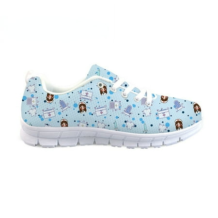 

2021New Ladies Casual Shoes Nurse Design Students Fashion Sneakers Girls Spring Summer Light Mesh Shoes Large-sized Flats