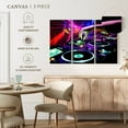 thumbnail image 5 of Elephant Stock Dj Equipment Wall Art - Horizontal Multi Panel Canvas - Living Room Wall Decor - Music Multi Panel - Black And Purple Decor - 74" x 48", 5 of 8