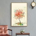 thumbnail image 3 of wall26 Floating Framed Canvas Wall Art for Living Room, Bedroom Vintage Flower Abstract Colorful Painting Canvas Prints for Home Decoration Ready to Hang - 24x36 inches, 3 of 4