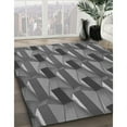 thumbnail image 3 of Ahgly Company Machine Washable Indoor Rectangle Transitional Black Area Rugs, 5' x 8', 3 of 7