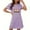 Purple, variant on Sakmal Christmas Moomoo Dresses for Women Oversized Black Ultra-Soft Cozy Loungewear Crew Neck Santa Claus Print Short Short Sleeve Nightgowns S-2XL