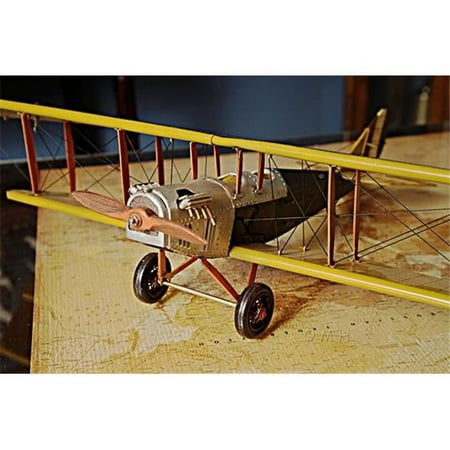 UPC: 0616983881767 | Old Modern Handicrafts AJ014 Yellow Curtis Jenny Plane-1:18