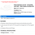 thumbnail image 2 of Brake Hydraulic Line Kit - Compatible with 2003 - 2006 Cadillac Escalade ESV 2004 2005, 2 of 2