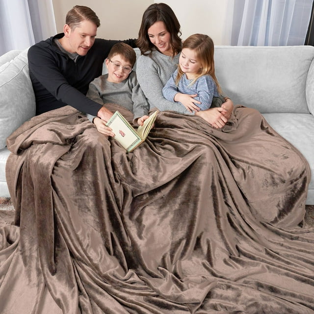 Oversized Cozy Night Cloud Throw Blanket, 110" x 132"