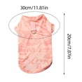 thumbnail image 6 of Graffiti Pattern Ice Silk Pet Sleeveless Vest Breathable Mesh Cooling Tank Top with Built-in D-Ring for Small Medium Dogs Cats Summer Daily Walking(Light Green-S-35cm), 6 of 7