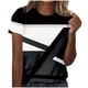 thumbnail image 1 of Tops Cortos para las Mujeres, Estampado Cuello Redondo Camiseta de Manga Corta, Moda Casual Blusa de Poliéster Ligero, 1 of 8