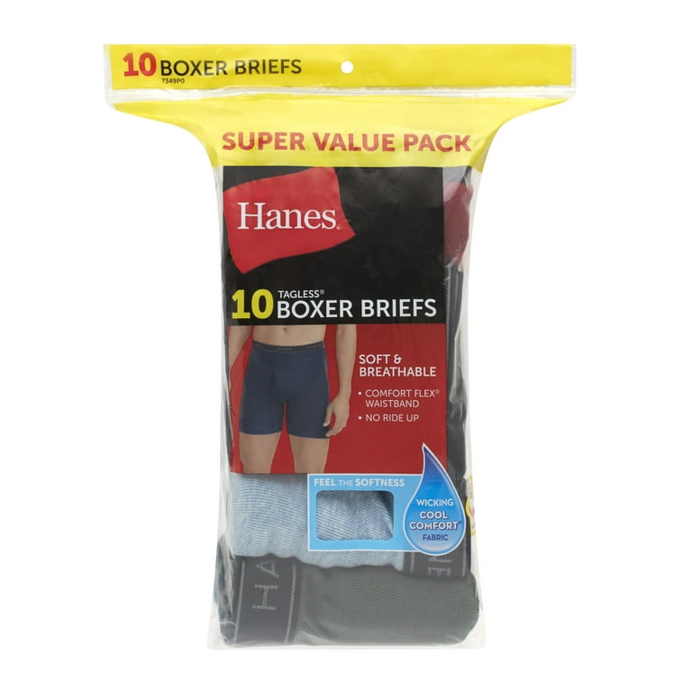 ボクサーパンツ Hanes Boxer Briefs Hanes Men's Value Pack Assorted Boxer Briefs - Walmart.com
