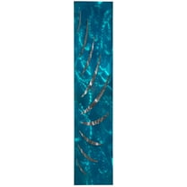 Reverse Lashes Modern Metal Wall Decoration by Meyerdirk Art, Candy Teal