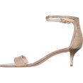 thumbnail image 3 of Womens Nine West Leisa Ankle Strap Sandals, White/Gold Combo, 3 of 6