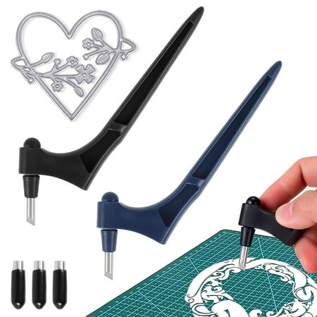 HOTBEST Craft Cutting Tools 360-degree Rotating , Stainless Steel Craft Cutting Tools Slice Art Cutting Knife Tool for Craft Hobby, Scrapbooking, Stencil, DIY, Cutting, Carving