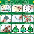 thumbnail image 3 of Set Eersida para manualidades de papel con forma de árbol de Navidad, 32 unidades, 3 of 6