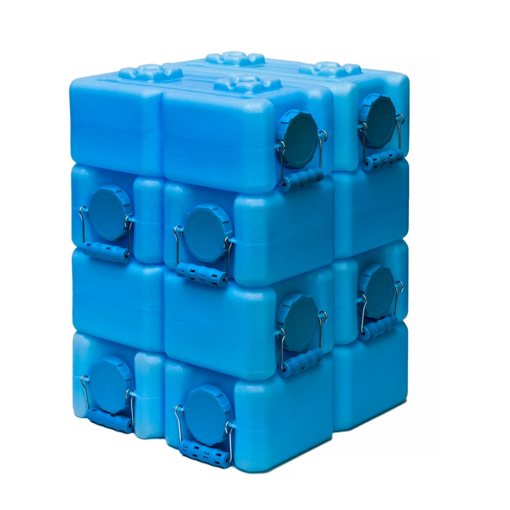 WaterBrick Storage Container, 3.5 Gal, 8Pack
