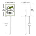 thumbnail image 2 of Eveokoki Vegetable Signs For Garden With Stake Zucchini Yard Sign Vegetable Garden Label Stakes Plant Markers For Outdoor Plants Waterproof 6x4.6inch Nursery Garden Fruit Outdoor Sign, 2 of 6