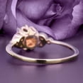 thumbnail image 3 of Beautiful 1.25 Carat Round Cut Morganite And Diamond Moissanite Floral Engagement Ring, Antique Wedding Ring in 10k Solid Rose Gold, Gift For Her In Festival Time, Promise Ring, Anniversary Ring, 3 of 3