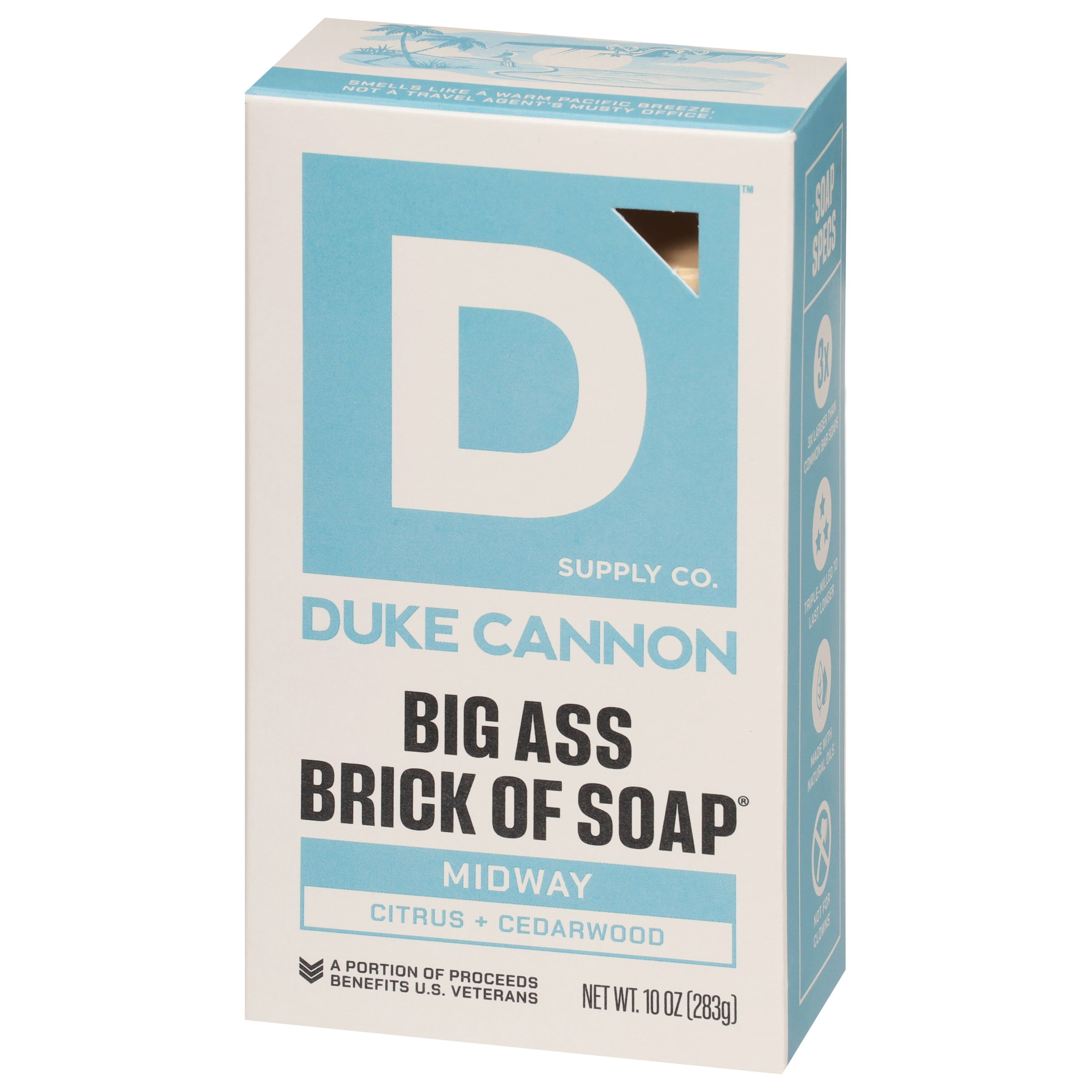 (6 pack) Duke Cannon Big Ass Brick of Soap® for Men, Midway, 10 oz Bar Soap