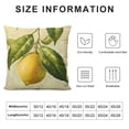 thumbnail image 5 of SHANXI Fruit Pillow Covers Fresh Lemon with Green Leaf Decorative Pillow Cover Square  Pillowcase Decor Indoor Outdoor Home Couch  20x20in, 5 of 5