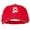 Red, variant on Alabama State Flag Map Embroidered Low Profile Cotton Cap - Black OSFM