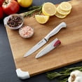 thumbnail image 4 of Sabatier - Cuchillo Santoku de acero inoxidable forjado con vaina de afilado automático EdgeKeeper, Cuchillo de chef, 8", Negro, 1 pieza, 1, 4 of 4
