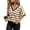 Beige, variant on Eytino Womens Sweaters Long Sleeve Back Bow Sweater V Neck Fall Color Block Pullover Tops