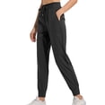 thumbnail image 1 of Pantalones deportivos de cintura alta para mujer, pantalones deportivos con cordón y bolsillos, 1 of 6