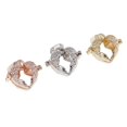 thumbnail image 1 of 3 Piezas en Forma de Corazón Perla Jaula Colgante Jaula Hallazgos para DIY Collar Pendientes Joyería Accesorios para Joyas Soledad cuentas medallones colgantes, 1 of 10