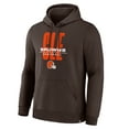 thumbnail image 4 of Men's Fanatics Brown Cleveland Browns Right Tackle Legacy Pullover Hoodie, 4 of 5