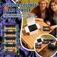 thumbnail image 5 of HGD Magic Campfire Fire Color Changing Packets for Fire Pit, Indoor/Outdoor Fireplace, Bonfire - Rainbow Magical Flame, Camping Accessory, Compatible with Wood Single pack, 10/15/25/30g per pack, 5 of 6