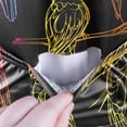 thumbnail image 5 of joogoo Neon Doodle Parrot Pattern Men's Cycling Jerseys Mountain Bike Short Sleeve Tops 3XL, 5 of 7