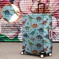thumbnail image 4 of LightBlue Cartoon Dinosaurs Names Pattern Luggage Cover Fashion Suitcase Cover Baggage Covers Fit 25-28 Inch Luggage (Go Travel), 4 of 5