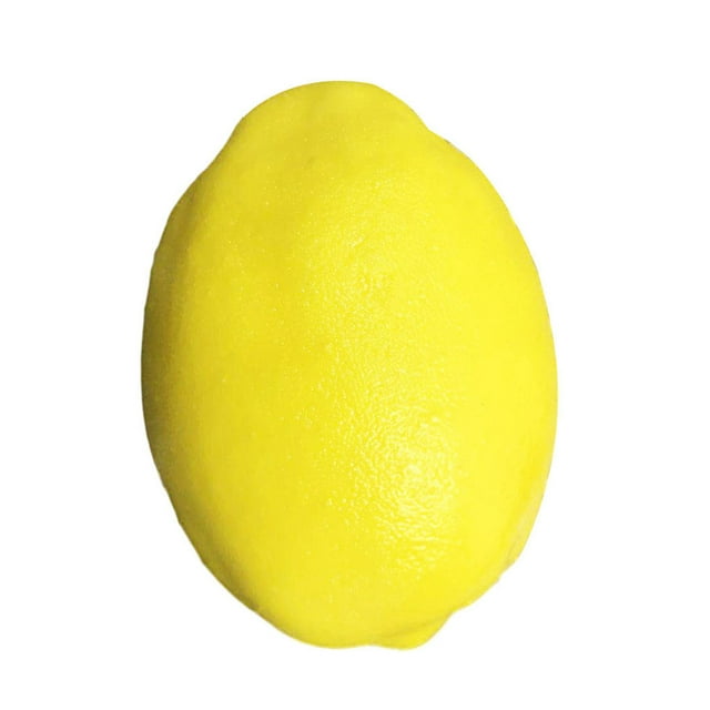 Billuyoard Frutas artificiales limón fotografía boceto fruta Prop hogar centro de espuma falsa decoración de frutas decoración de cocina Frutas y Verduras Artificiales Amarillo 9.6 cm Billuyoard HA8783-01B